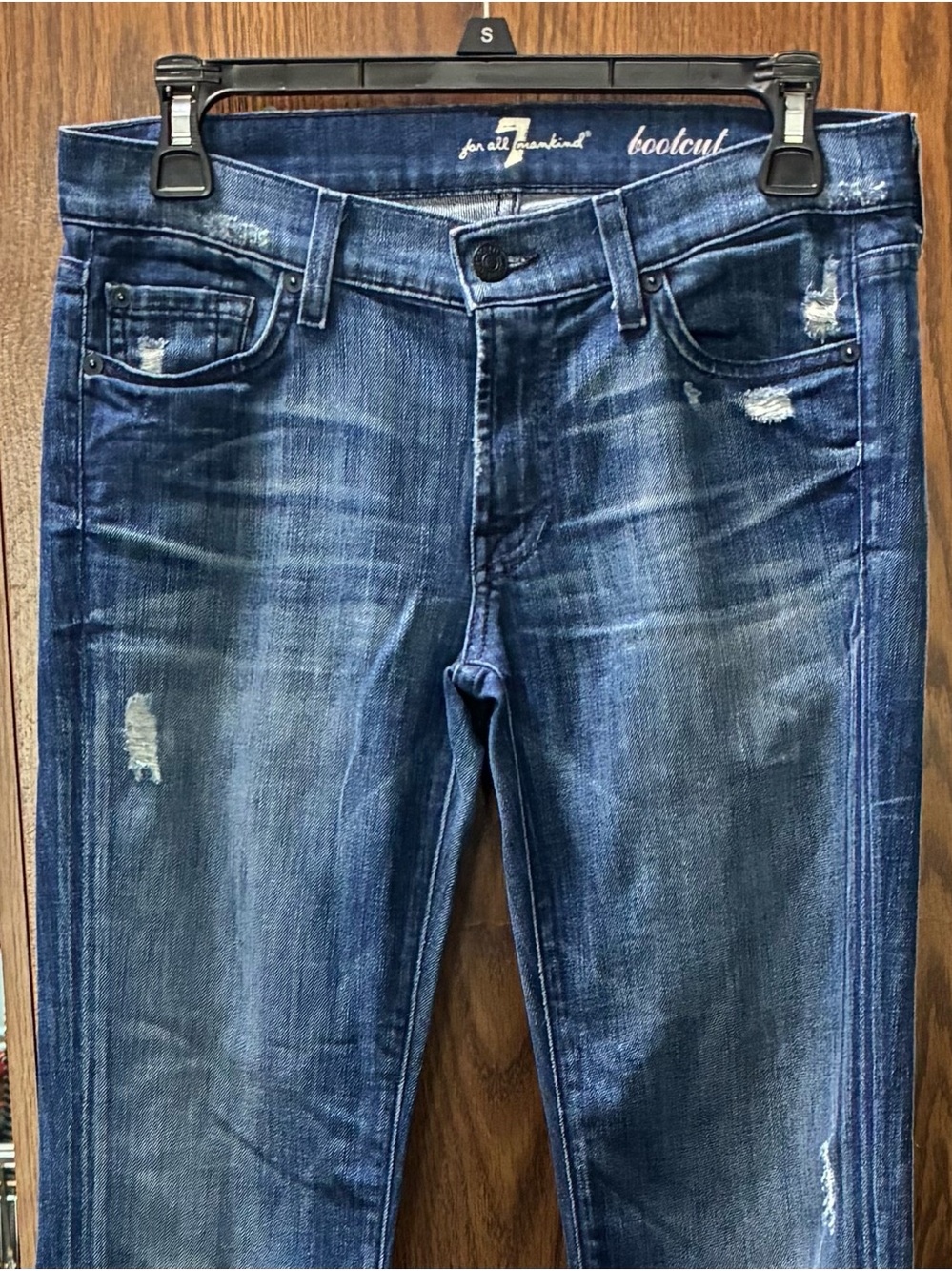 7 For All Mankind Bootcut Jeans - Size 26L - Picture 7 of 7